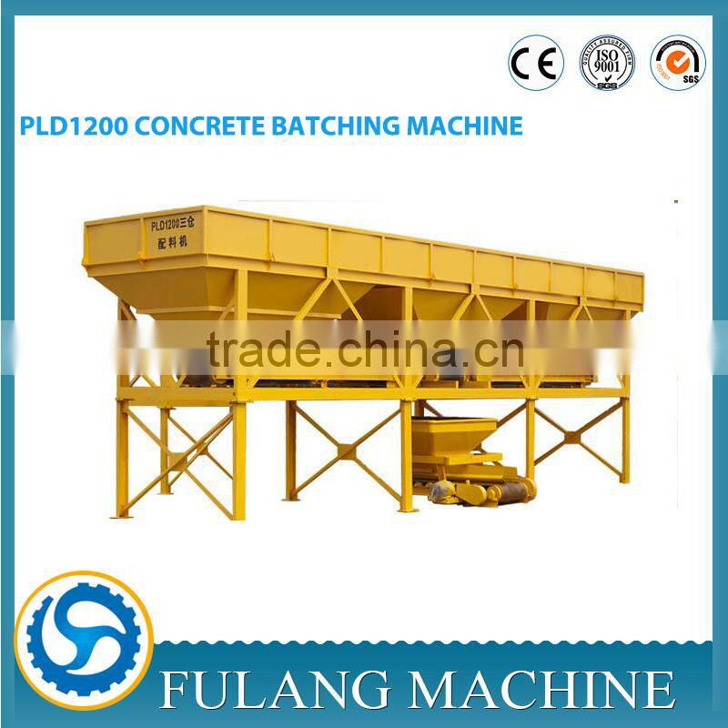 PLD1200 Automatic concrete 3 hopper batching machine plant price manufacturer