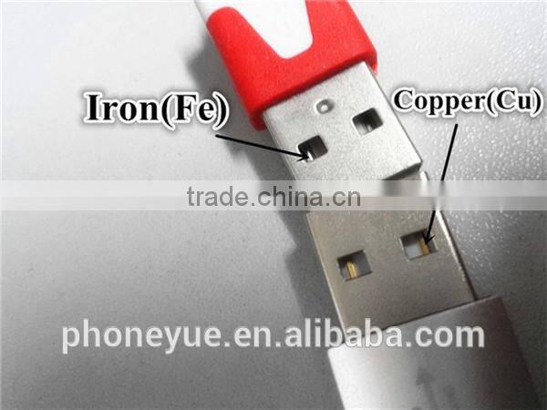 1m colorful aluminium alloy micro usb flat cable for samsung
