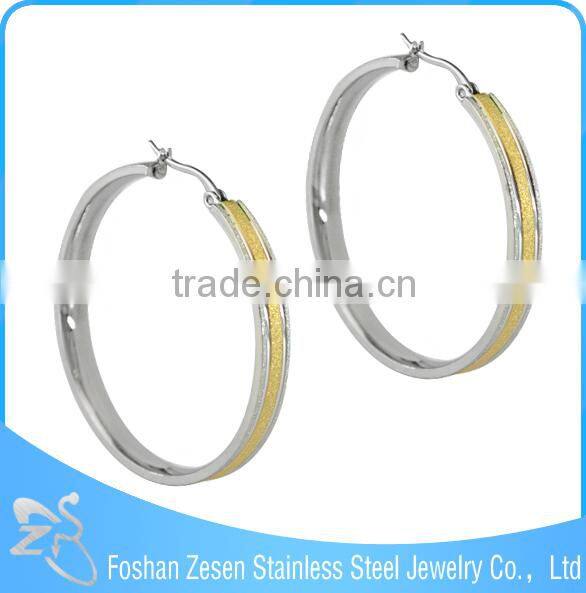 ZS17254 stainless steel earrings factory wholesale gold colorful big earrings