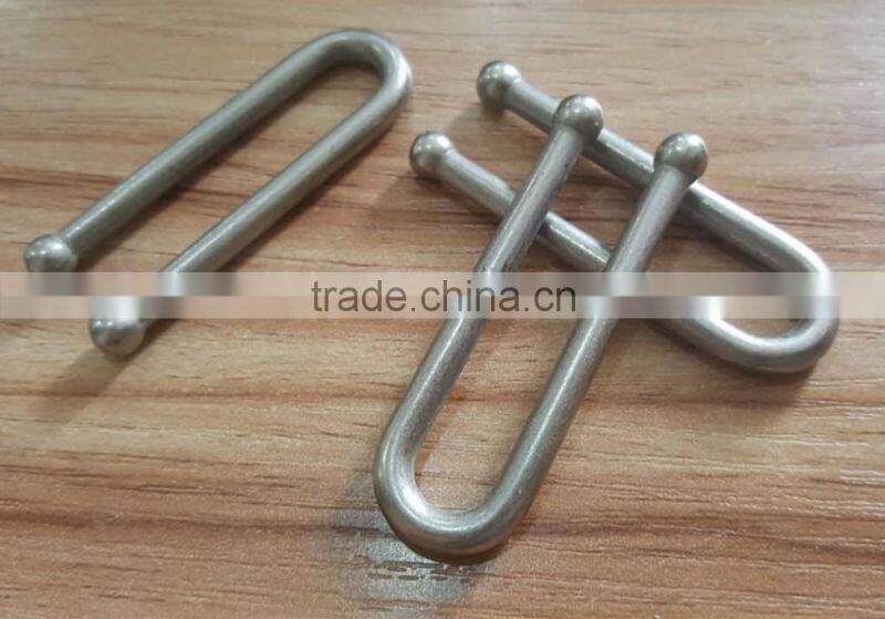 2 Pillar Sedex Audited factory U Shape Metal buckle for swimming Wear
