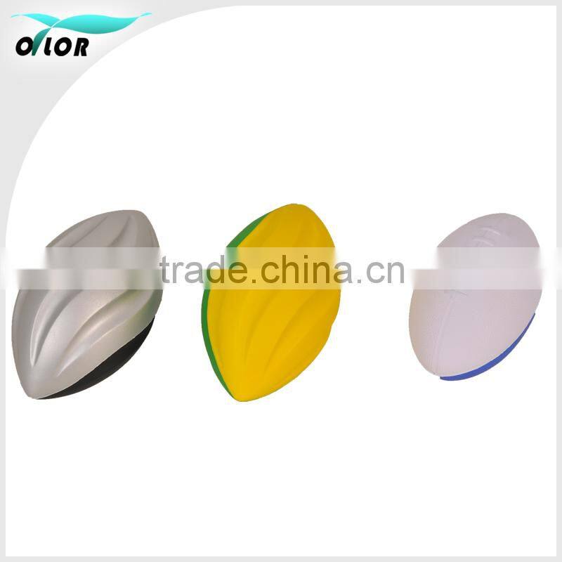 Cheap price promotional toy balls colorful PU rugby type stress balls