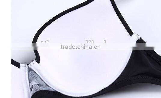 Fujian factory produce white bikini bra set