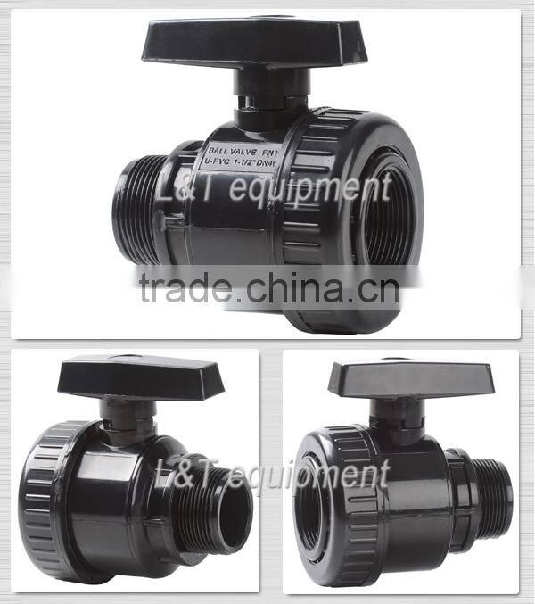 3/4" to 4" PVC Single Ture Union Ball Valves