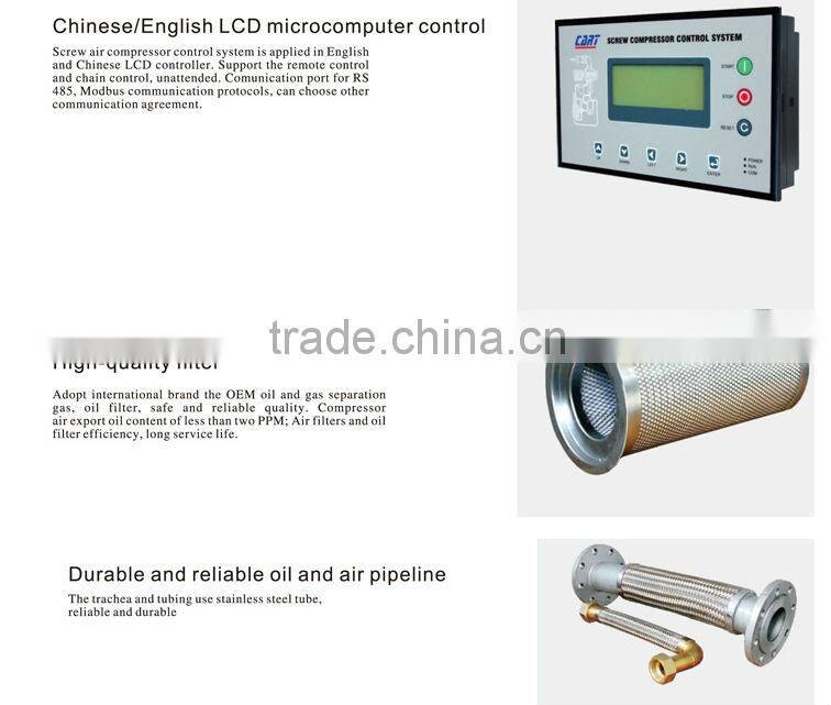 (50-60HP&37-45KW)&(7-13bar&0.7-1.3Mpa)screw air compressor.(5.0-8.0m3/min&F.A.D)