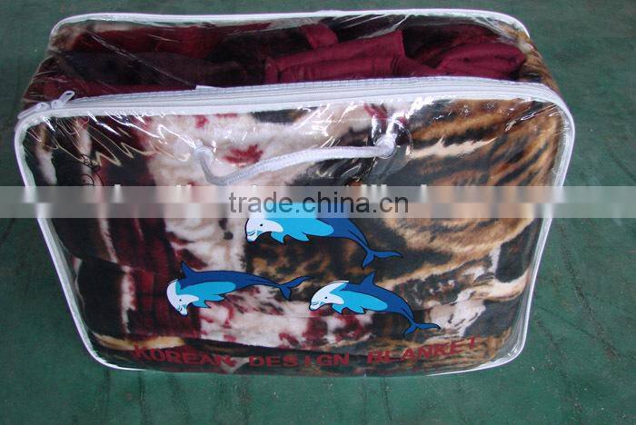 1Ply Printed Raschel Blanket/Korean Mink Blanket