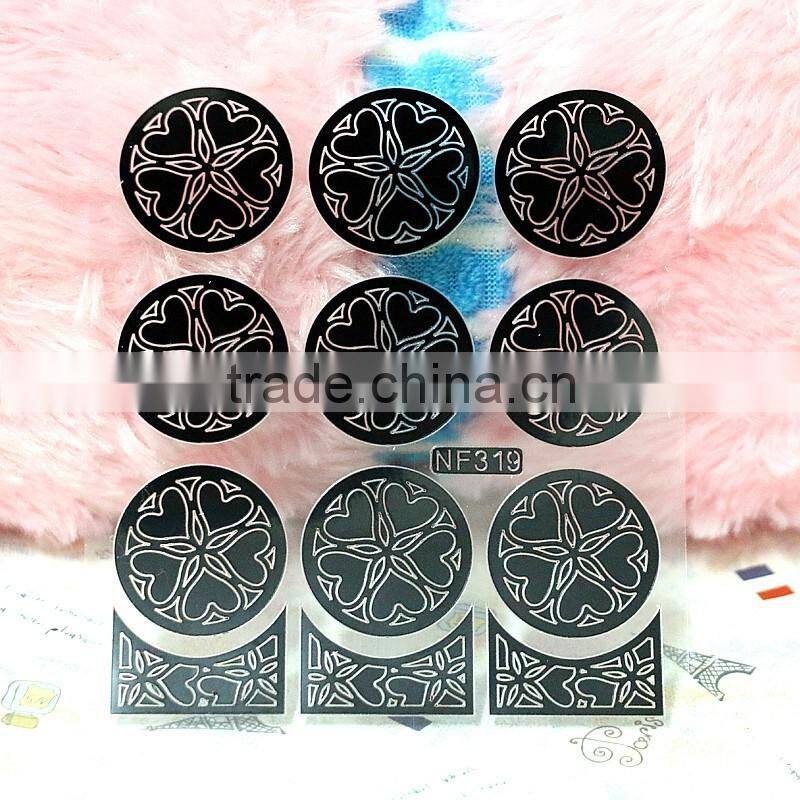 Nail Stencil Guide Vinyl Decal Sticker Sticker Hollow Tip Guides nail art stickers