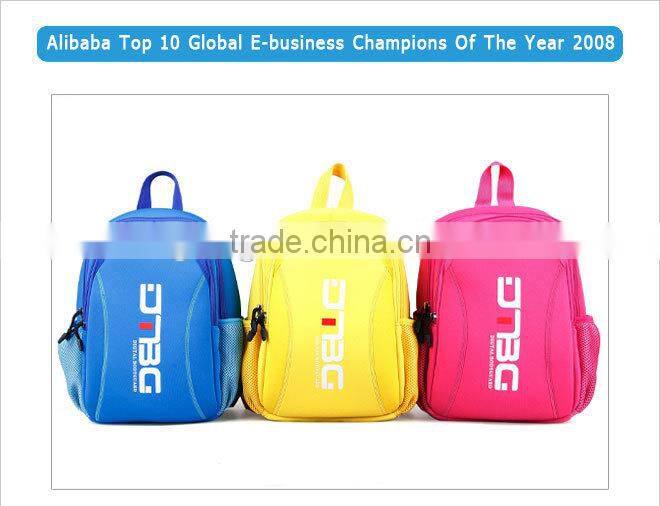 Custom made neoprene kindergarten school bag