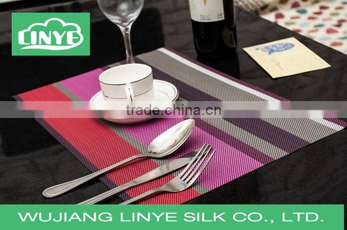 various kinds of enviromental PVC mats for glass/ plate/forks/knife