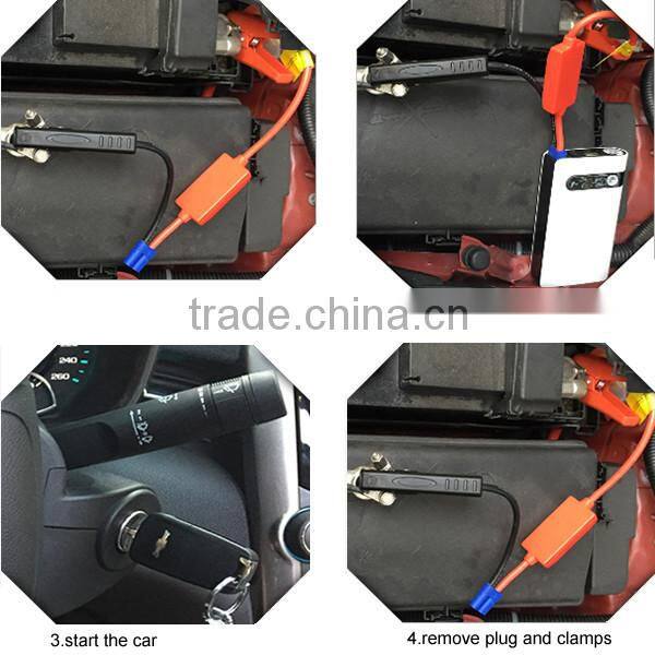 sunpow 2015 new luxury gold color 12v car jump starter 8000mah mini Power Bank in car accessories