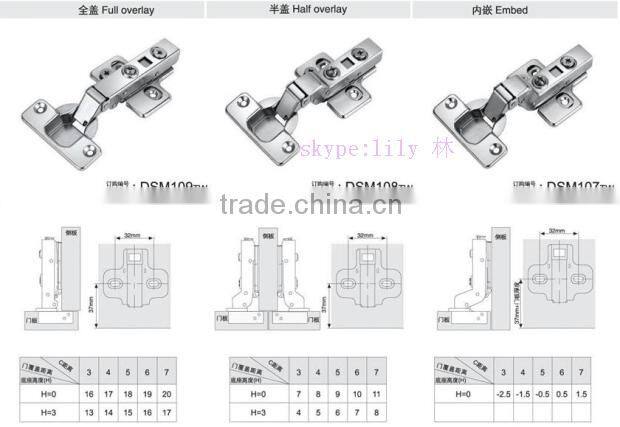 Good quality unique cabinet hinges soft close