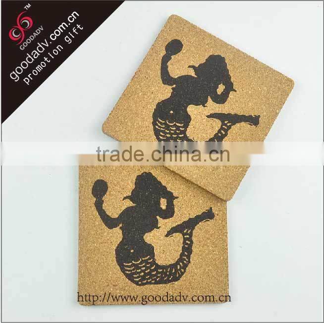 Custom cartoon animal coaster /Eco-friendly coaster / cork coaster