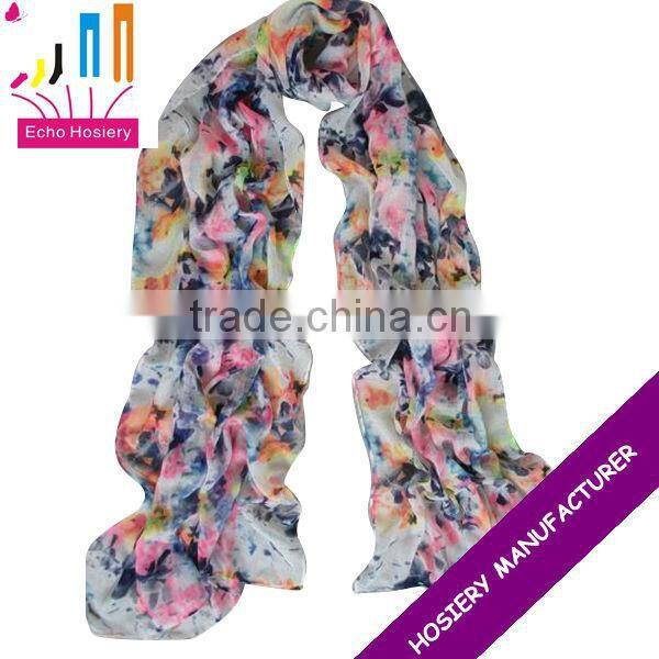 Flower Scarf Pattern,Ruffle Scarf