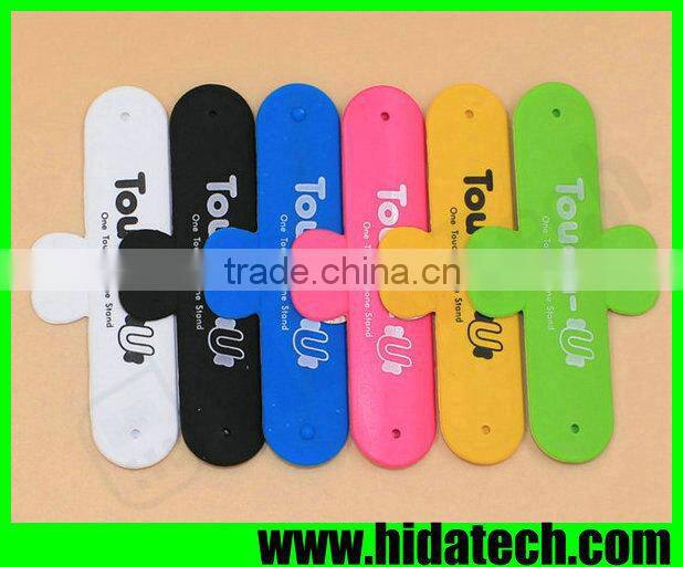 New arrival promotional gift silicone slap holder snap stand for iphone 6