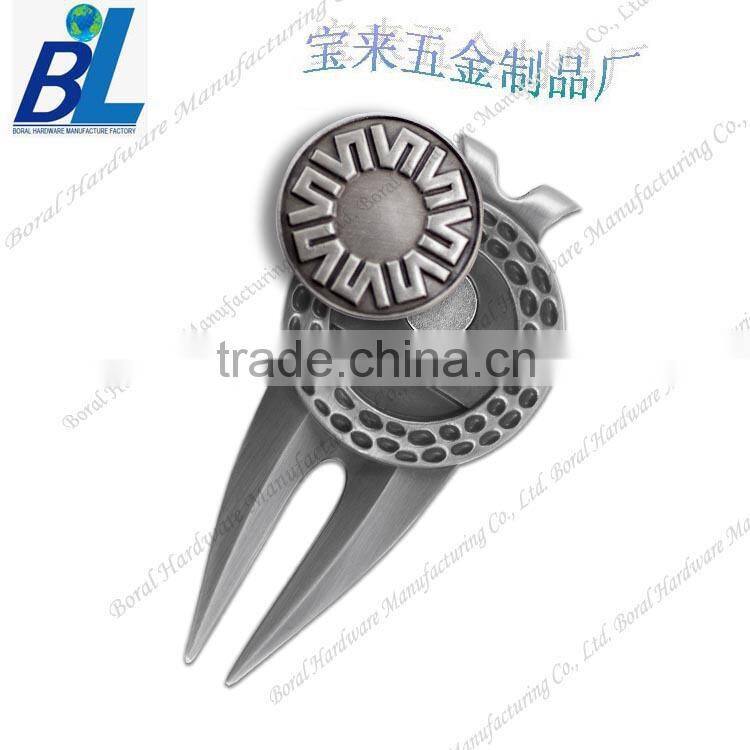 Antique brass zinc alloy golf divot tool