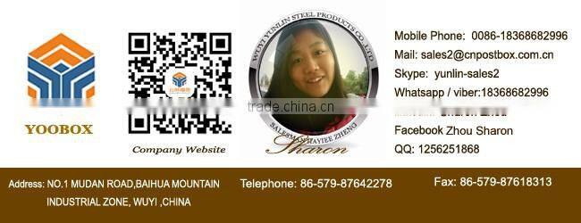 2016 YooBox Quality Assured Steel Raw Materials Medical Case First Aid Cabinet with Locker