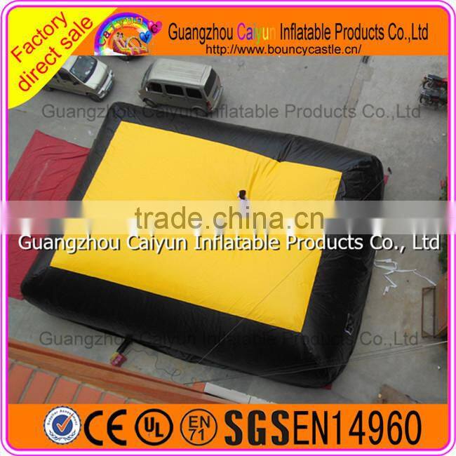 Yellow PVC Jumping big air bag inflatable jumping pillow bag/big airbag price