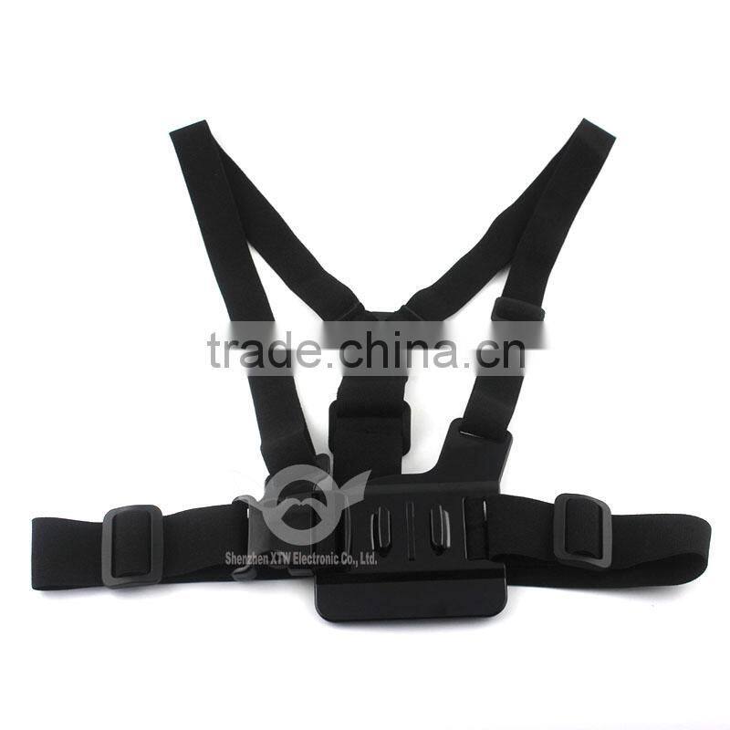A model:Chest Mount Harness chest body strap for GoPro Hero 2/3/3+/4/4 Session gopro head strap