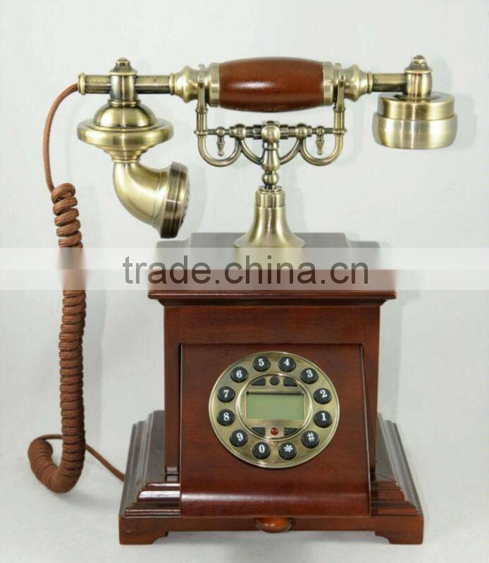 tel-6711906a retro telephone Fashionable home wooden antique telephone