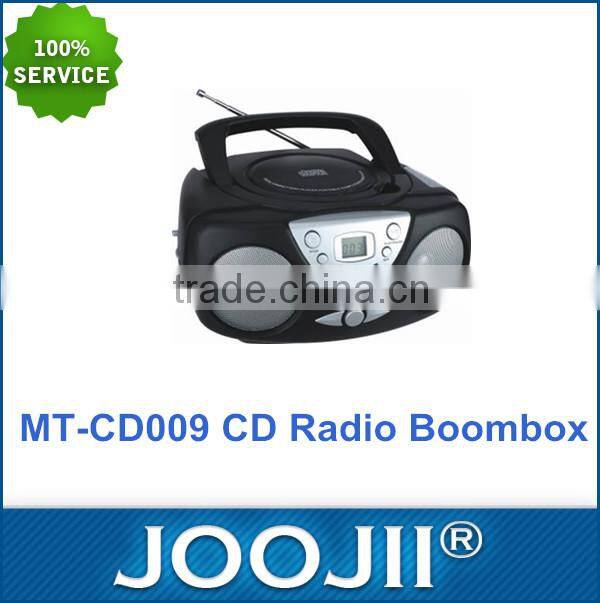 AUX in Phone-out AC and battery power supply Radio CD Boombox