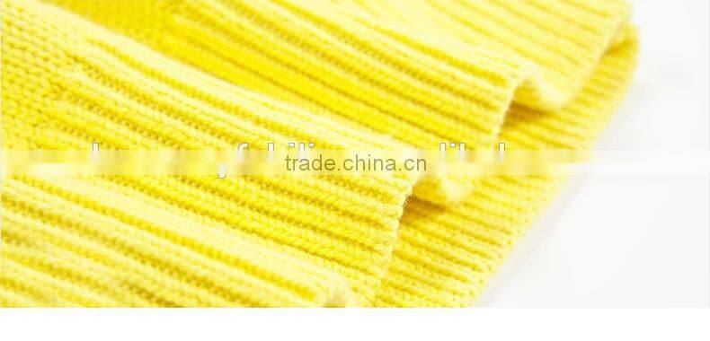 2015 hot sale korean fashion hollow lace bright colored sweater spring