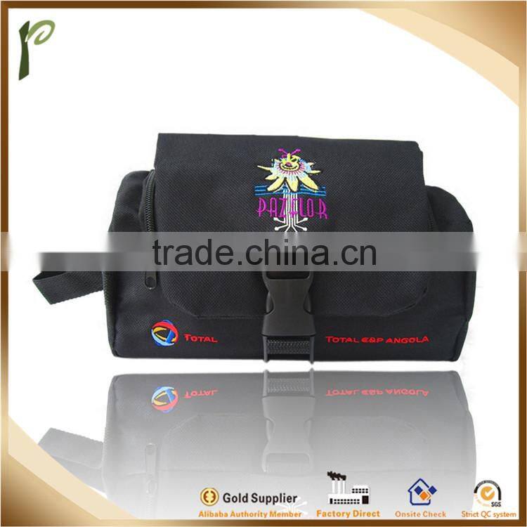 Popwide hot Sale polyester travel cosmetic bag,hook travel cosmetic bag