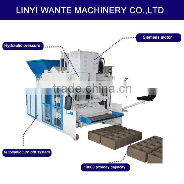 WANTE BRAND WT10-15 full automatic egg laying brick block making machine delivering to Mexico