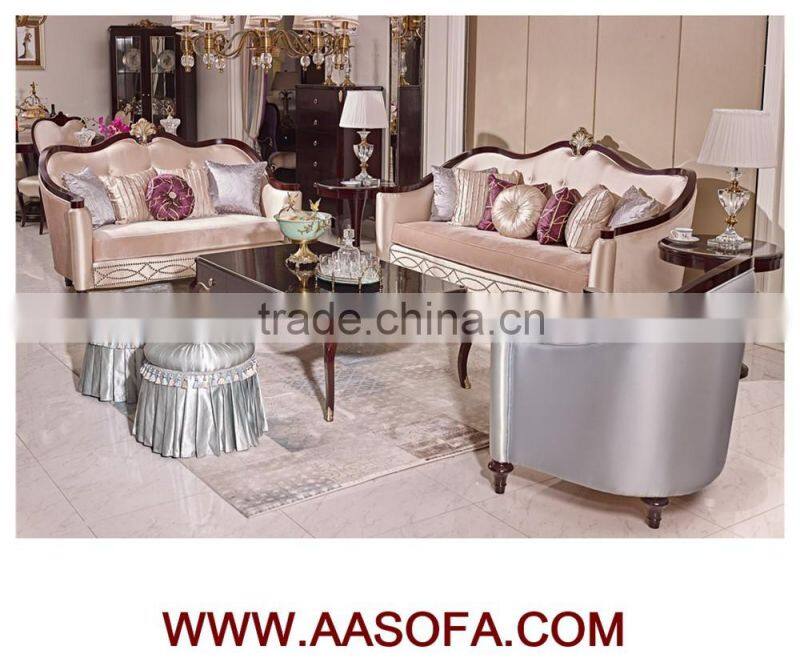 U-shaped sofa yellow leather sofa unfinished antiques furniture