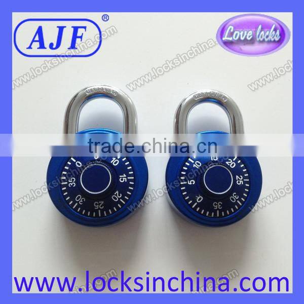 AJF high quality 50mm combination padlock with master key