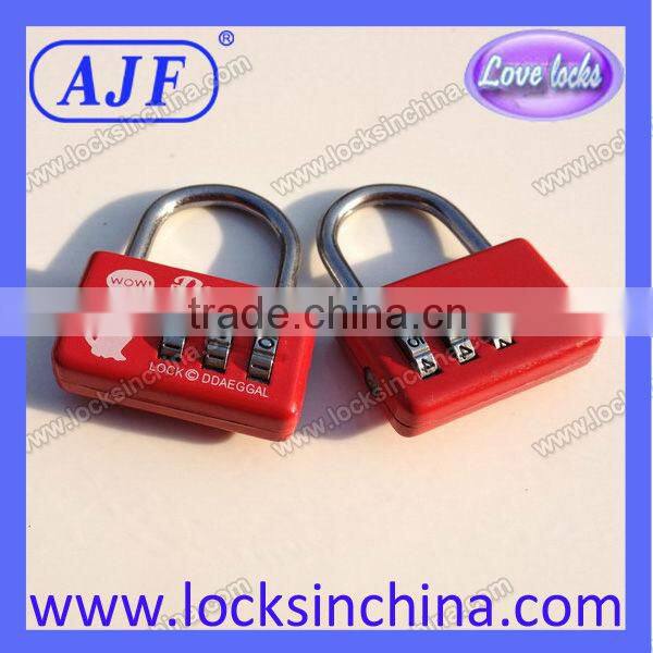 2015 AJF mini cute luggage combination lock