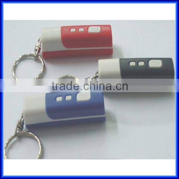 Novelty design easy carry portable mini digital lcd projector keychain clock