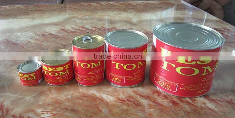 18-20% 22-24% 28-30% easy open & normal lid canned tomato paste from factory