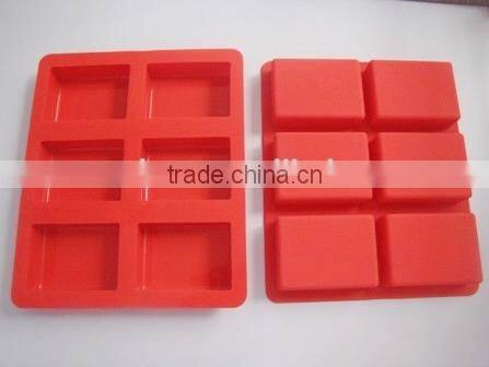 2 cavities handmade silicone soap mould