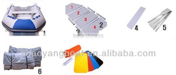 3.3m 5 persons sports inflatable boat with aluminum floor