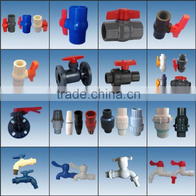 Flexible pressure Plastic heavy type plastic agricultural ball valve