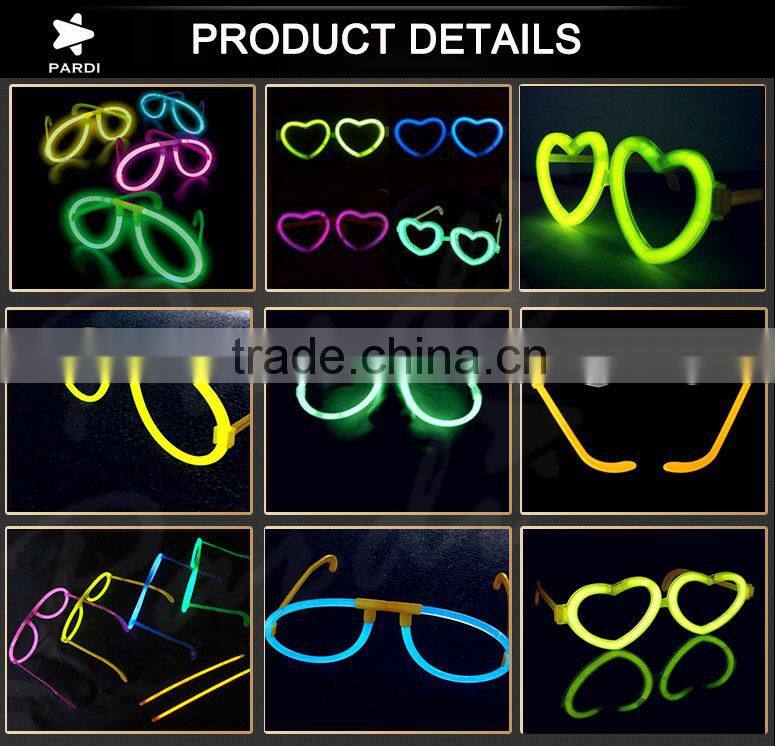 Party luminous glasses glow in the dark glow glasses