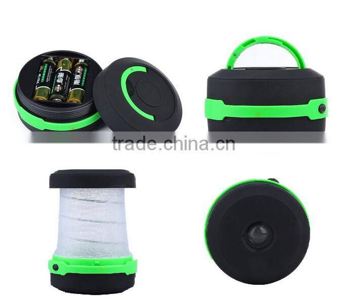 Portable Foldable Flexible Waterproof Lightweight Led Camping Lantern Emergency Flashlight