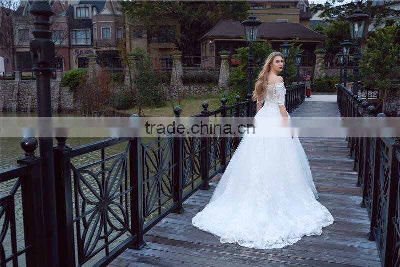 2016 New Design Custom Made beaded trim straps for wedding dress