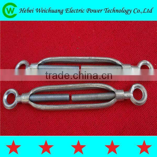 Hot dip galvanized turnbuckle / drop forged steel turnbuckle with hook and eye