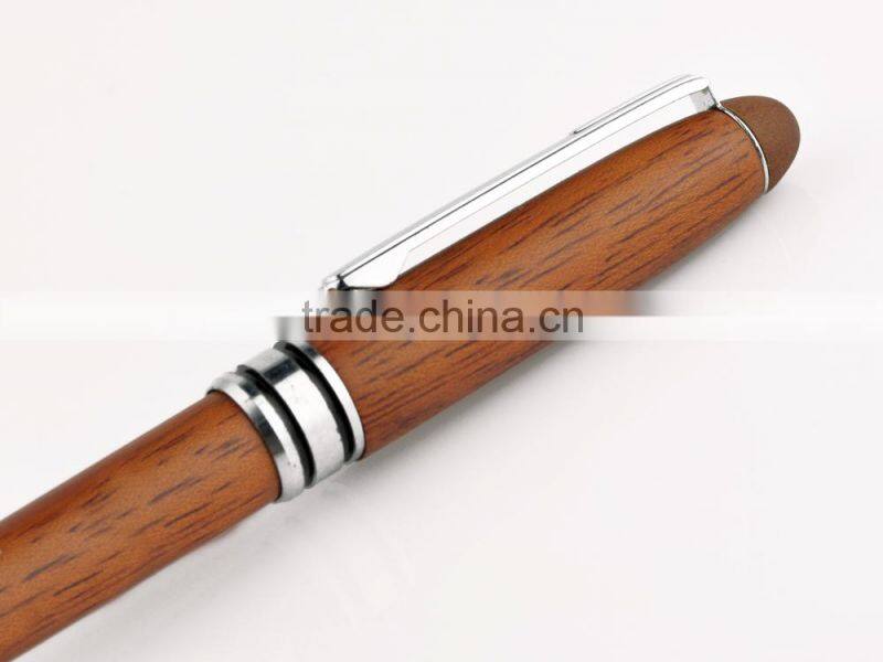 custom red wooden ballpoint pen