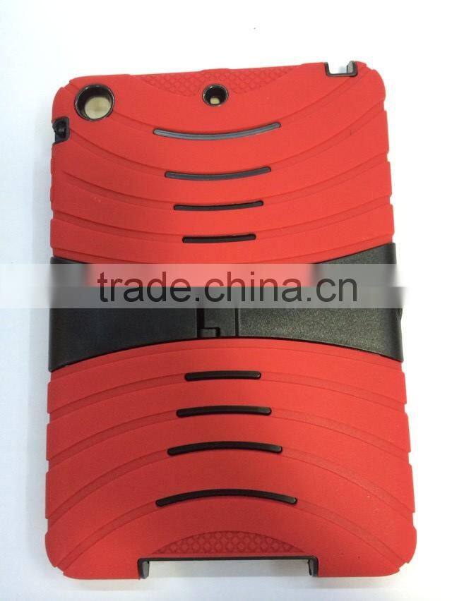 silicon with pc design for ipad mini case