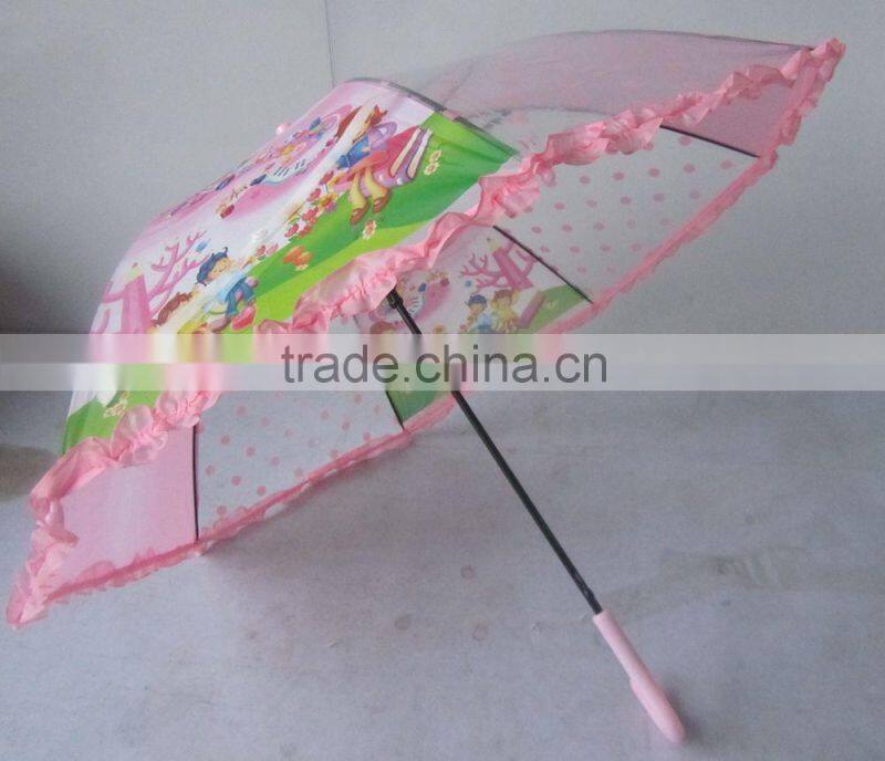 hot sell gift children clear POE umbrella