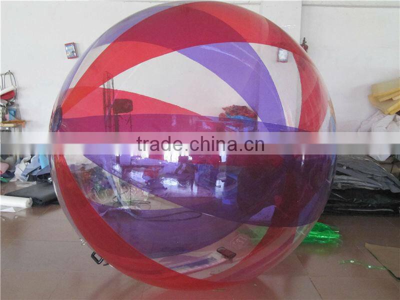Attractive Colorful PVC/TPU water sphere inflatable water walking ball for sale