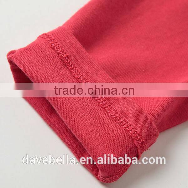 DB687 dave bella 2014 fall/winter printed long sleeve baby clothing sets for girl wholesale printed sets baby clothing sets