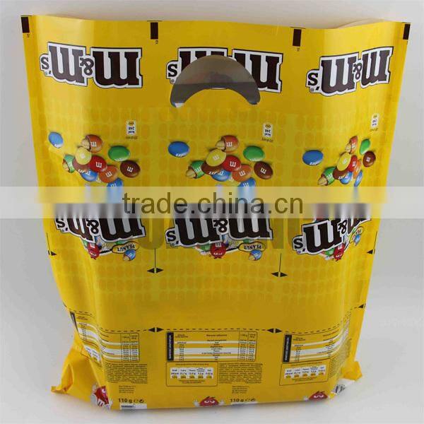 Large with handle laminated material tote bag