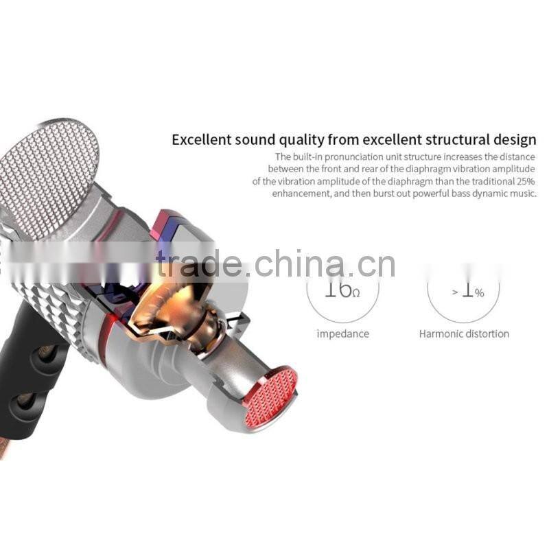 New KZ EDR2 Bass In Ear Earphone with Microphone Metal Clear Sound Music Wired Hifi Headset Enthusiast Special Use Earburd