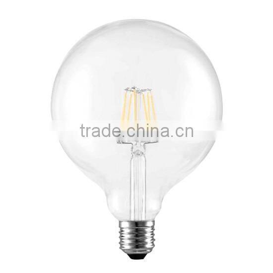4W with globe shape e27 b22 g125 led filament bulb