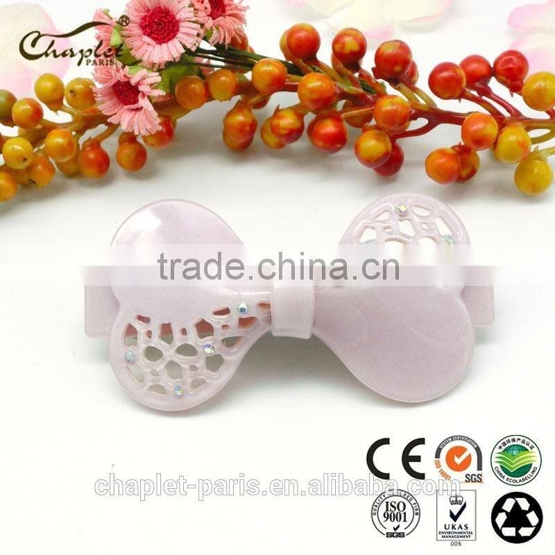 high quality rhinestone bowknot hair barrette girls' hair clip