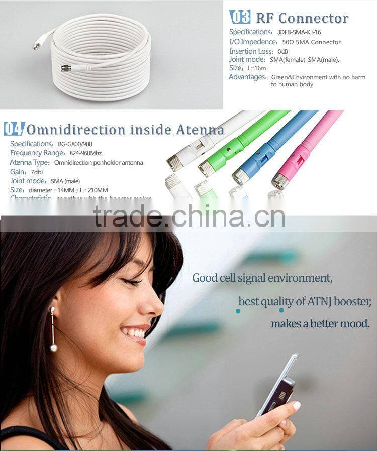 ATNJ whole sale price gsm 900mhz 2g/3g signal booster/repeater for cellphone