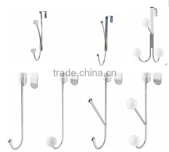 Best selling Single metal hooks over the door hanger wall hook without ccrews
