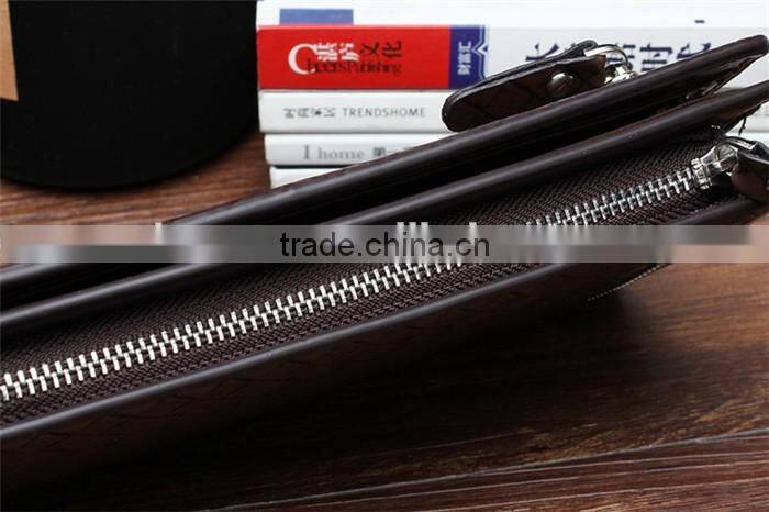 Business Wholesale Men Long Wallet Faux Leather Card Coin Hand Purse